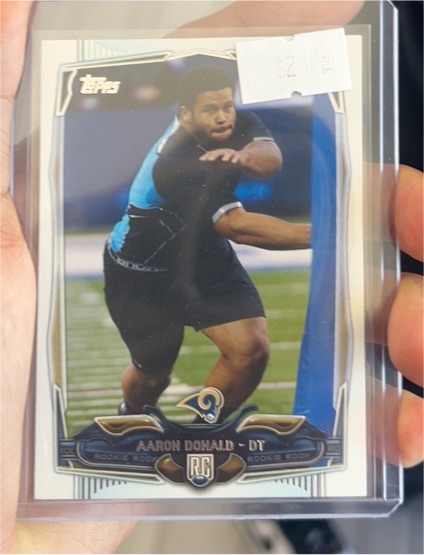 2014 Topps #424 Aaron Donald Rookie Card — front