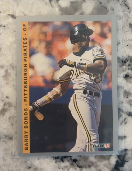 1993 Fleer #112 Barry Bonds — front