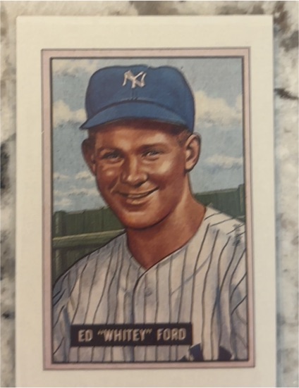 1989 Bowman 1951 Replica #1 Ed "Whitey" Ford — front