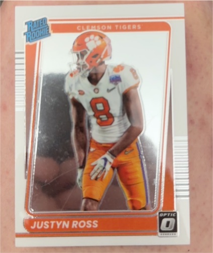 2022 Panini Chronicles Draft Picks Optic Rated Rookie #24 Justyn Ross — front