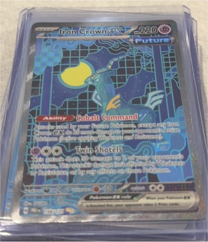 2025 Pokémon Prismatic Evolutions #158/131 Iron Crown ex — front
