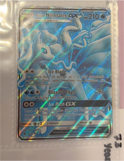 2017 Pokémon Guardians Rising #132 Alolan Ninetales GX — front