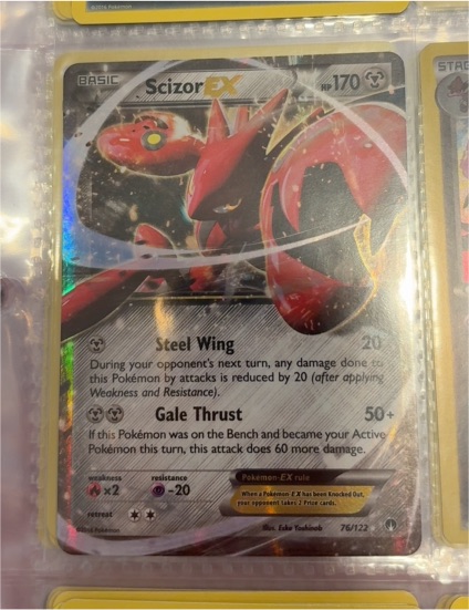 2014 Pokémon Breakpoint #76 Scizor EX — front