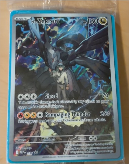 2026 Pokémon #031 N's Zekrom Ascended Heroes ETB Promo — front