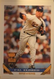 1993 Topps #590 Cal Eldred Milwaukee Brewers — front