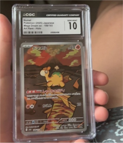 2025 Pokémon #198/193 Numel Mega Dream ex Art Rare Holo Japanese — front