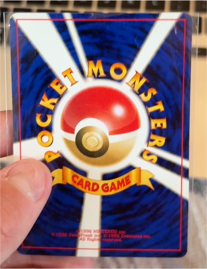 1996 Nintendo Pocket Monsters Card Game Back — front