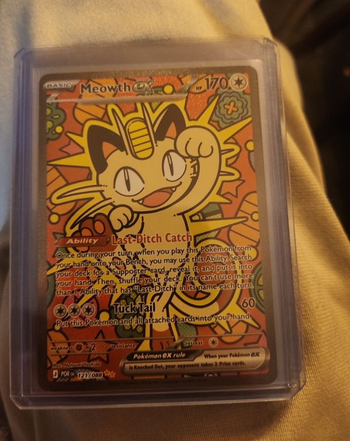 2023 Pokémon TCG Meowth ex #121/088 — front