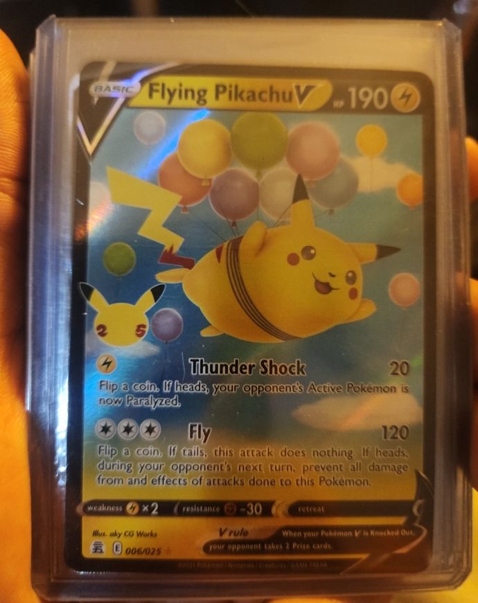 2021 Pokémon Celebrations #006 Flying Pikachu V — front