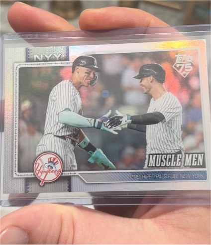 2026 Topps Series 2 #479 Muscle Men Aaron Judge & Cody Bellinger — front