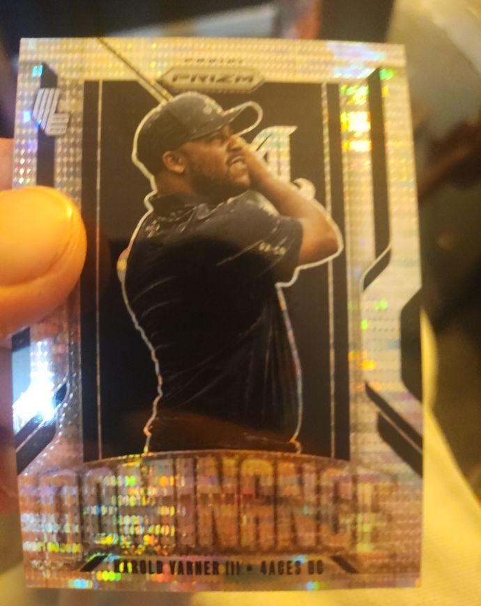 2025 Panini Prizm LIV Golf #8 Harold Varner III Dominance Pulsar Prizm — front