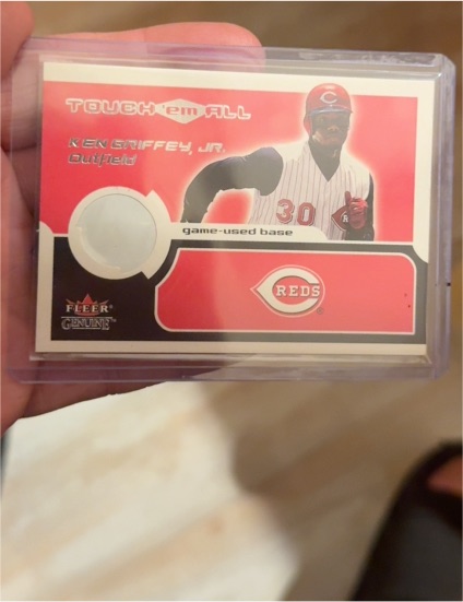 2002 Fleer Genuine Touch 'Em All #5 Ken Griffey Jr. — front