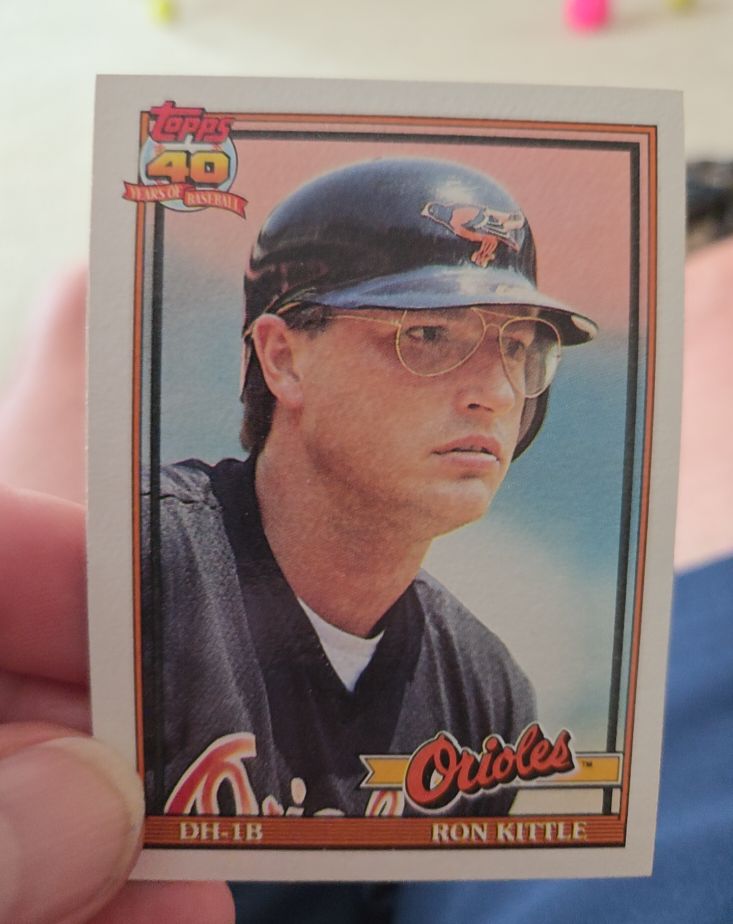 1991 Topps #324 Ron Kittle — front
