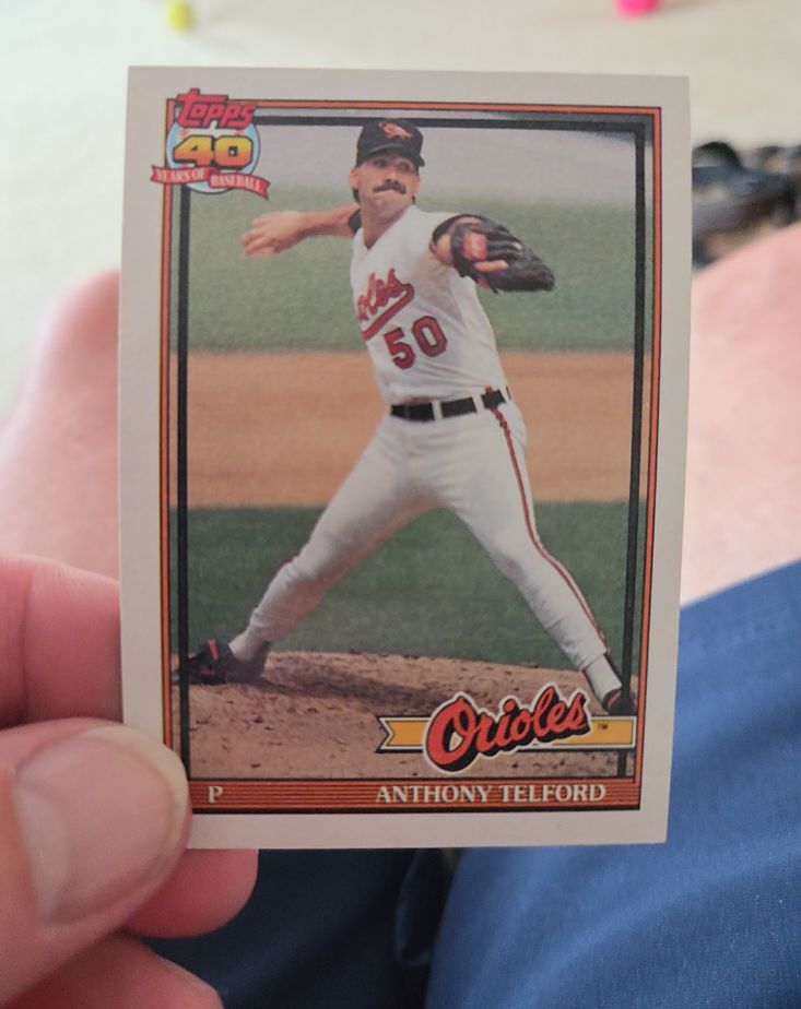 1991 Topps #653 Anthony Telford — front
