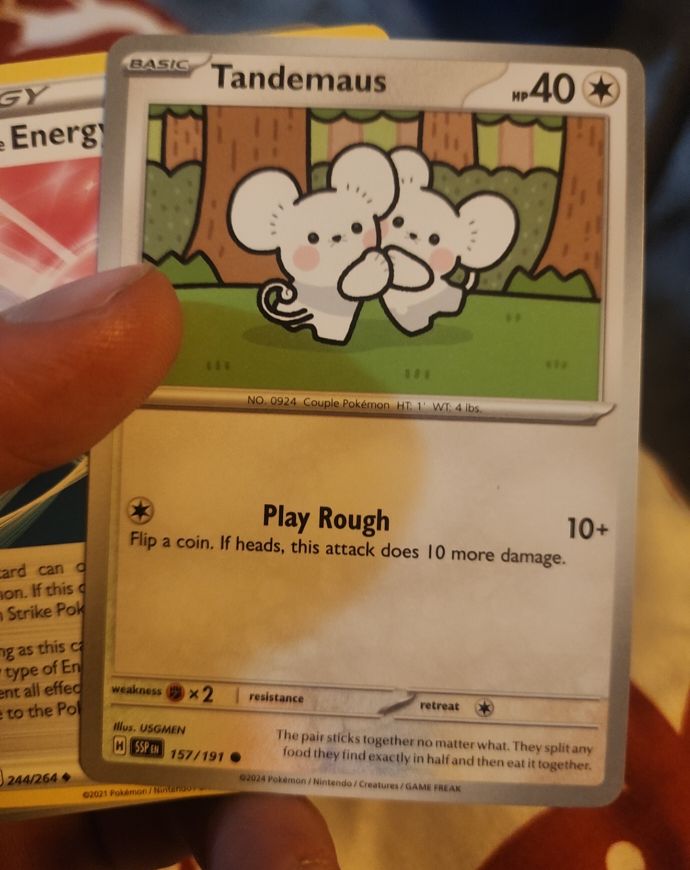 2024 Pokémon Tandemaus #157 Surging Sparks — front