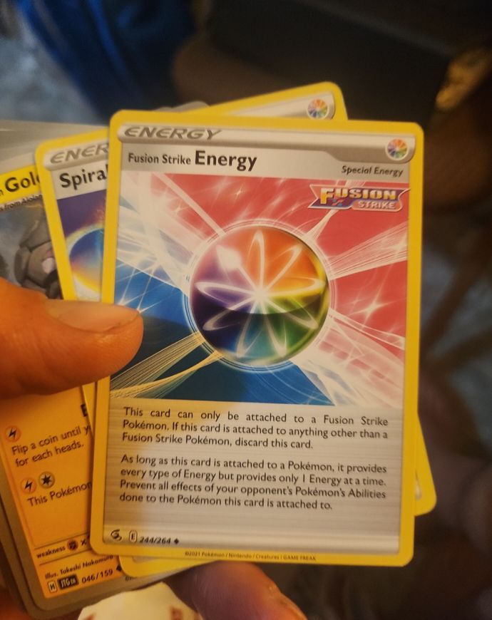 2021 Pokémon Fusion Strike #244 Fusion Strike Energy — front