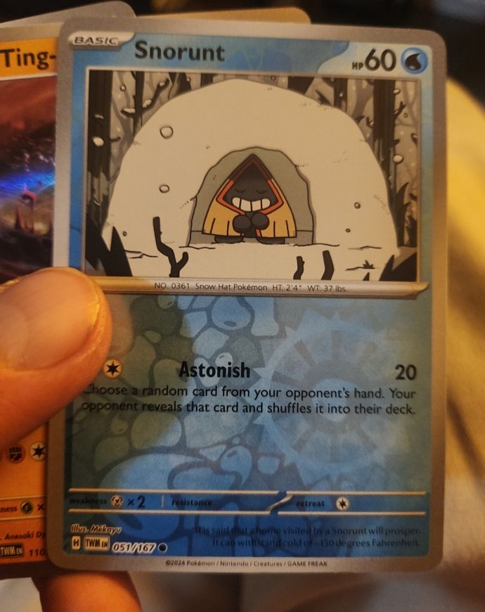 2024 Pokémon SV06: Twilight Masquerade #051 Snorunt — front