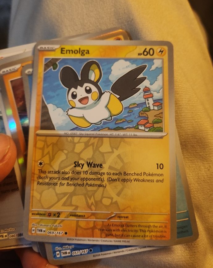 2024 Pokemon SV06 Twilight Masquerade #069 Emolga — front