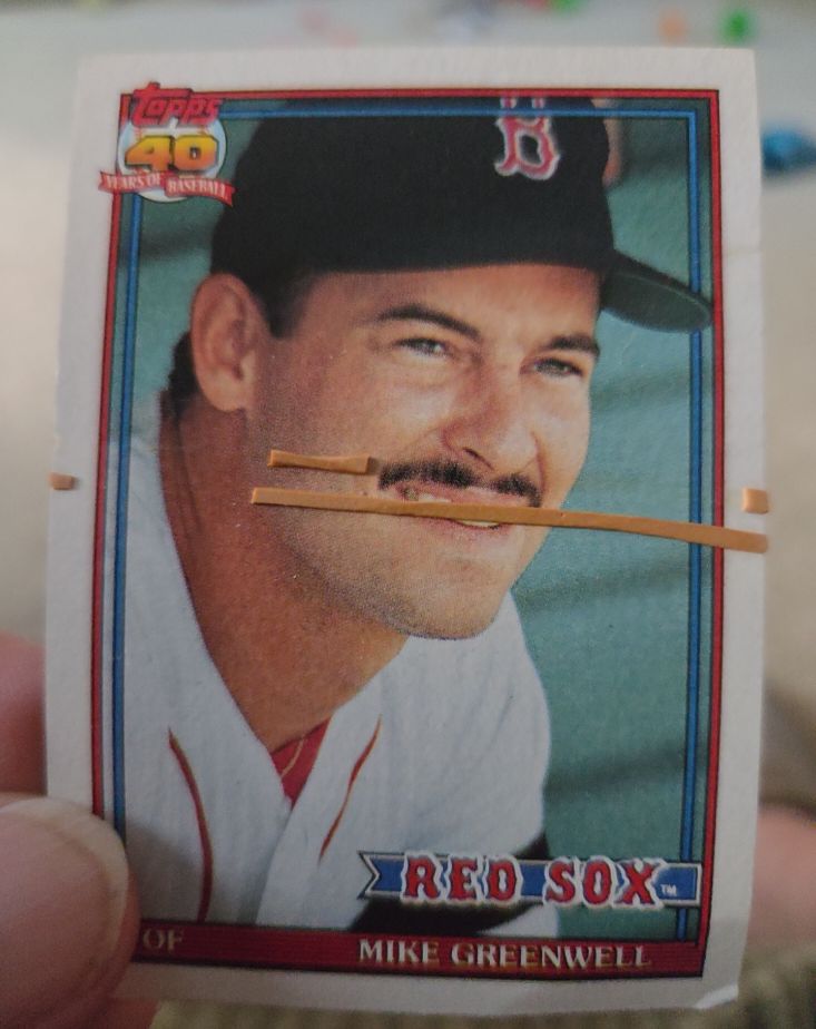 1991 Topps #792 Mike Greenwell — front