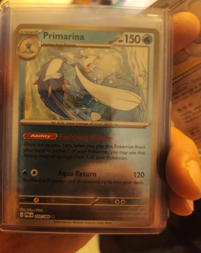 2023 Pokémon TCG Pitch Black #020 Primarina — front