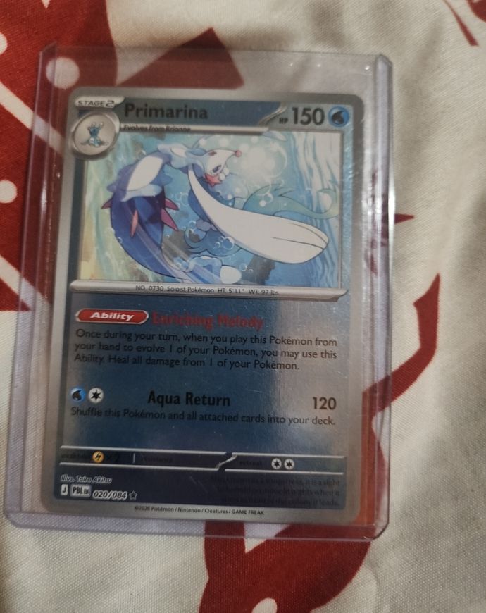 2022 Pokémon TCG 020/084 Primarina — front