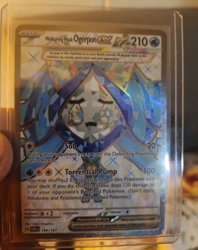2023 Pokémon #194 Wellspring Mask Ogerpon ex Twilight Masquerade — front