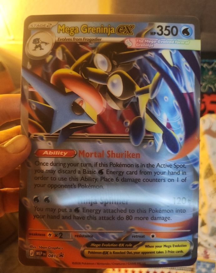 2016 Pokémon MEP #081 Mega Greninja ex — front
