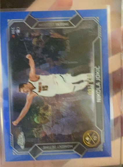 2026 Topps Chrome Update Nikola Jokic #MT-9 Moment In Time — front
