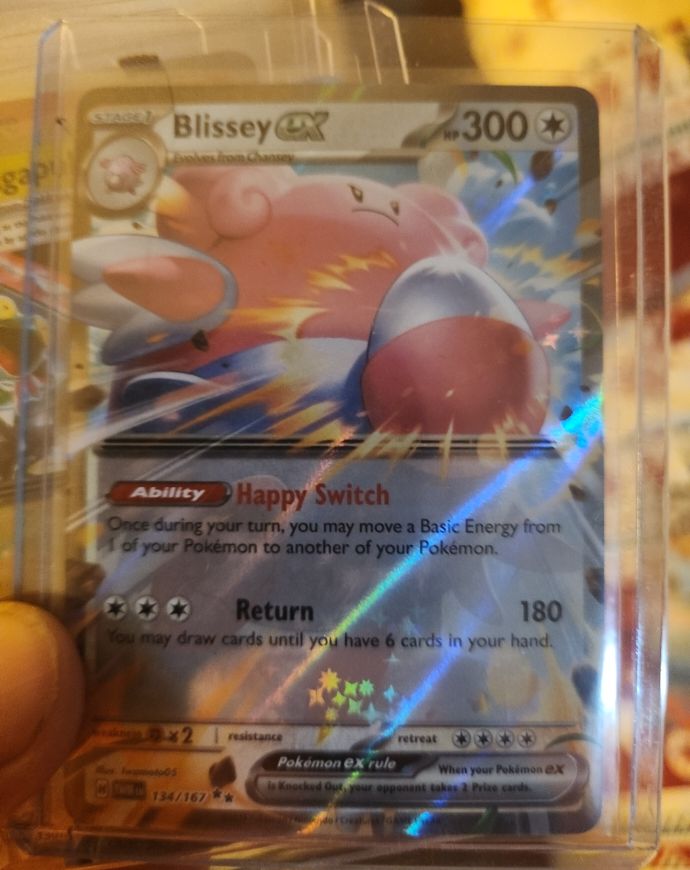 2024 Pokémon SV06 Twilight Masquerade #134 Blissey EX — front