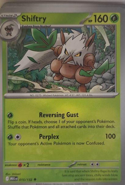 2025 Pokémon Mega Evolution #015 Shiftry — front