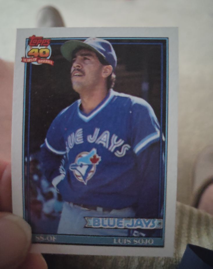 1991 Topps #26 Luis Sojo Toronto Blue Jays — front