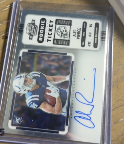 2022 Panini Contenders Optic #103 Alec Pierce Rookie Ticket — front