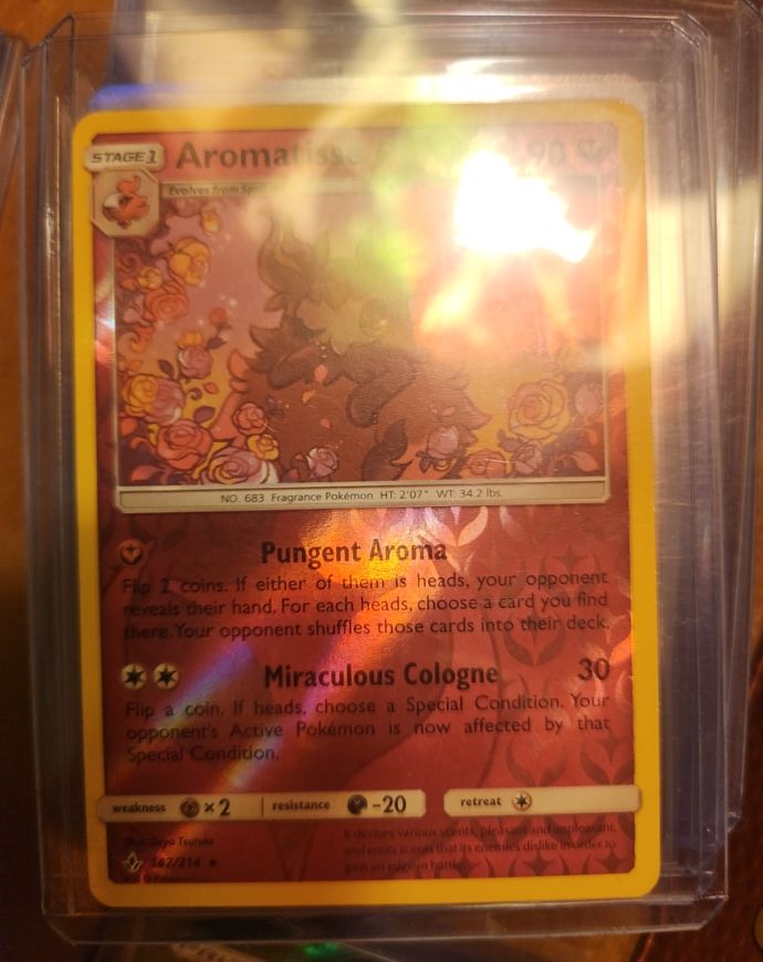 2019 Pokemon SM-Unbroken Bonds #142 Aromatisse — front