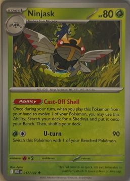 2012 Pokémon ME01: Mega Evolution #017 Ninjask — front