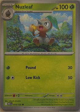 2023 Mega Evolution #014 Nuzleaf — front