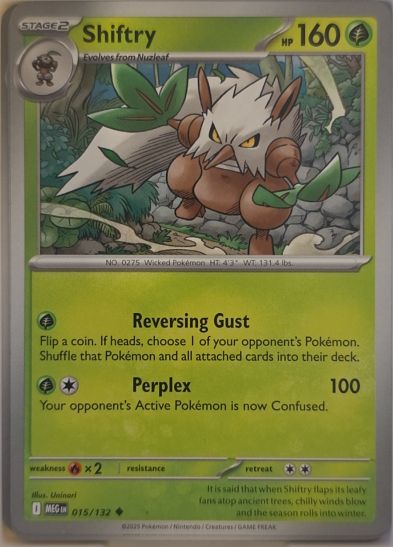 2025 Pokemon Mega Evolution #015 Shiftry — front