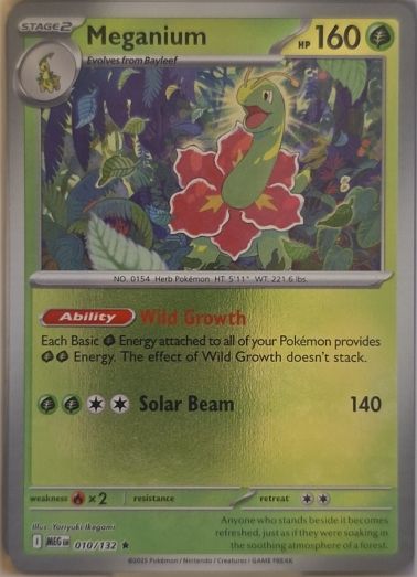 2025 Mega Evolutions #010 Meganium — front