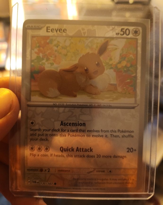 2023 Pokémon SV06: Twilight Masquerade #135 Eevee — front