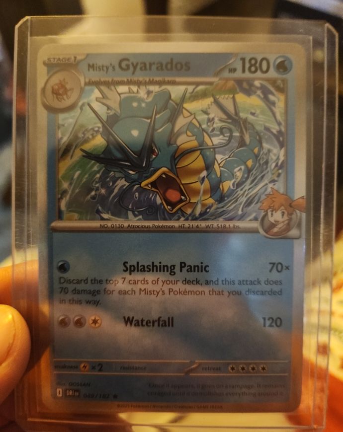 2021 Pokémon TCG Sv10: Destined Rivals #049 Misty's Gyarados — front