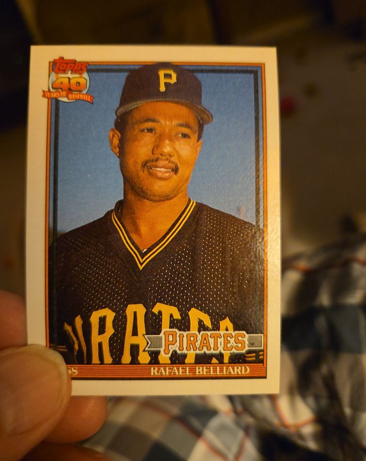 1991 Topps #487 Rafael Belliard — front