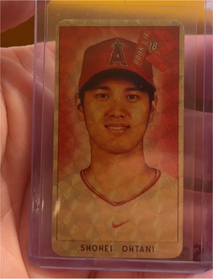2018 Shohei Ohtani Rookie Card RC Tobacco Style #18 — front