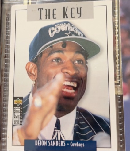1995 Upper Deck Collector's Choice Update #U72 Deion Sanders The Key — front