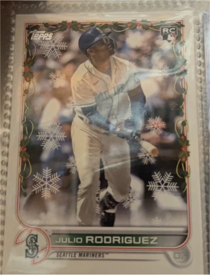 2022 Topps Holiday #HW44 Julio Rodriguez — front