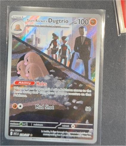 2026 Pokémon Team Rocket's Dugtrio #239/217 — front
