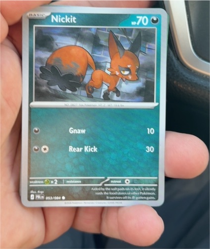 2020 Pokémon #053 Nickit — front