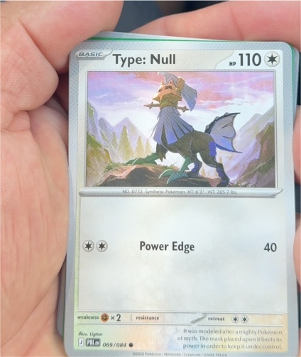 2026 Pokémon #069 Type: Null — front