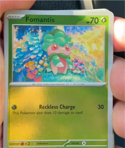 2026 Pokémon TCG Paldea Evolved #003 Fomantis — front