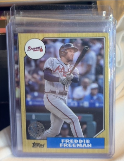 2022 Topps #T87-53 Freddie Freeman 1987 Topps Baseball 35th Anniversary — front