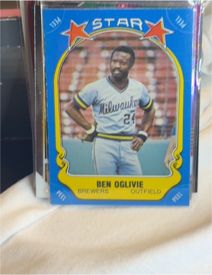 1981 Fleer Star Stickers #14 Ben Oglivie — front