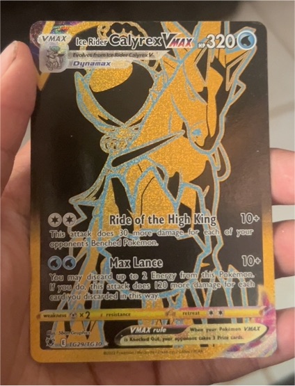 2022 Pokemon Astral Radiance Ice Rider Calyrex VMAX TG29/TG30 — front